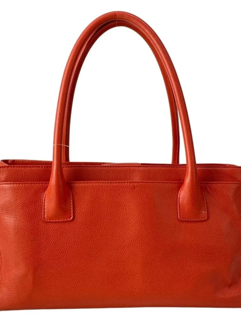 CHANEL Executive Tote Line A29293 Orange Grained Calf Leather Tote Bag